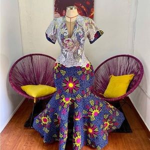 Custom Ankara Dress never worn
